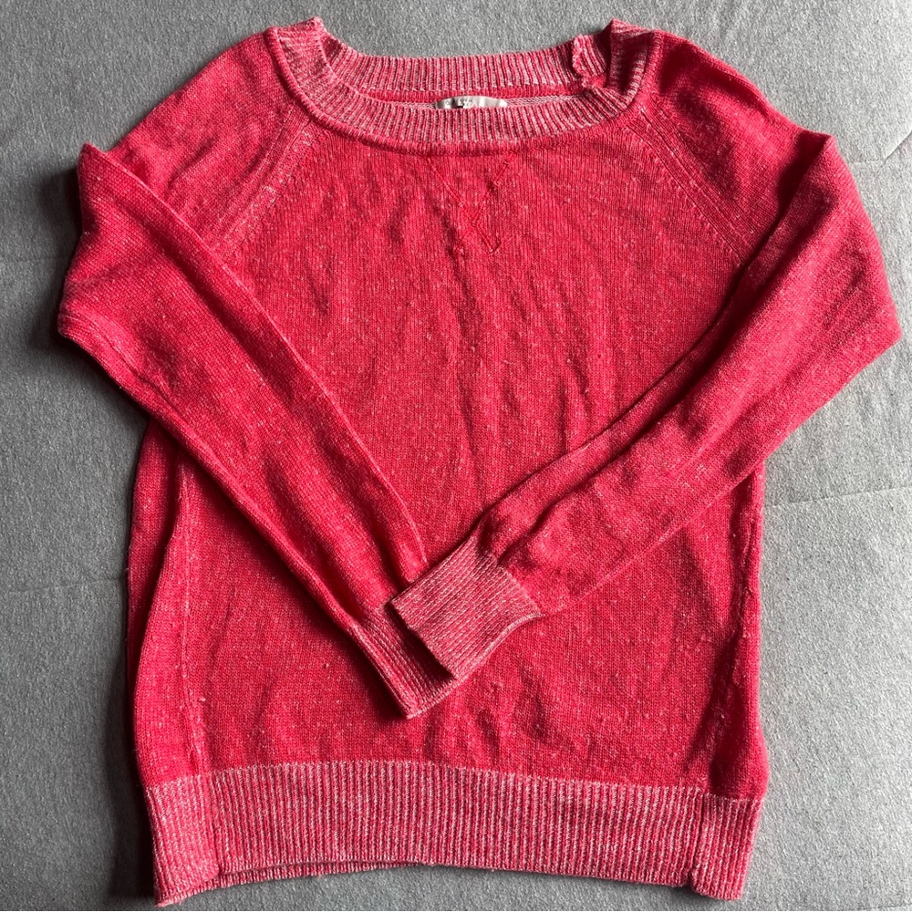 Red Women's Gap Sweater Crewneck Wool Blend Size‎ Medium